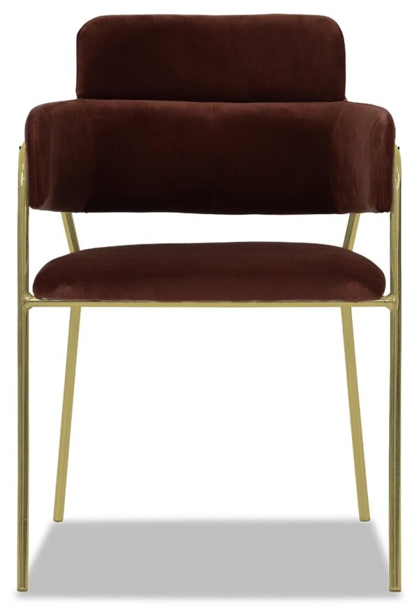 Emmiel Velvet Dining Chair with Gold Legs - Image 28