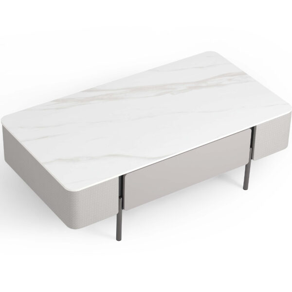 Higham Grey Sintered Stone Coffee Table - Image 3