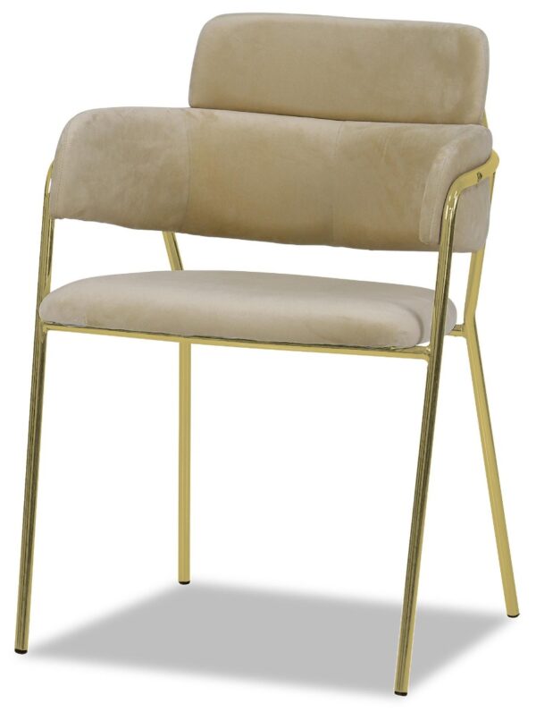 Emmiel Velvet Dining Chair with Gold Legs - Image 40