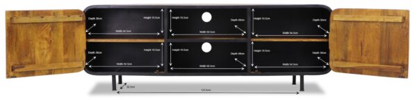 Akaki Reclaimed Mango Wood TV Console - Image 4