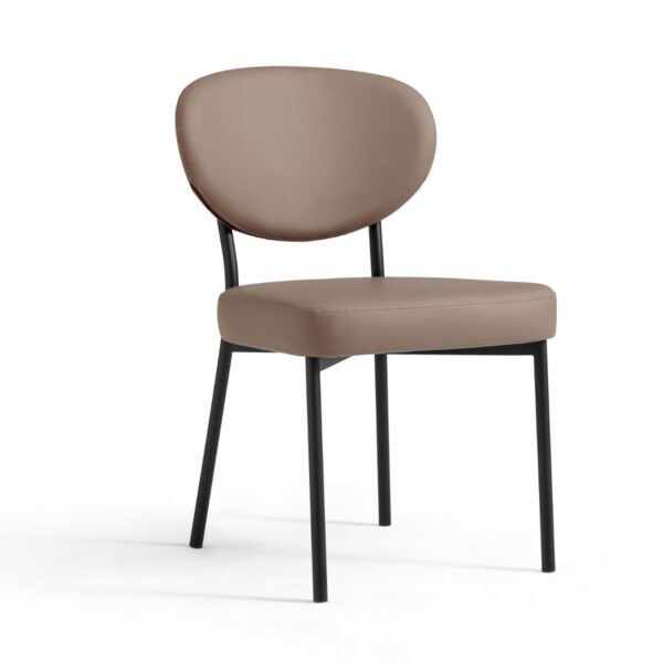 Choni Faux Leather Armless Chair - Image 9