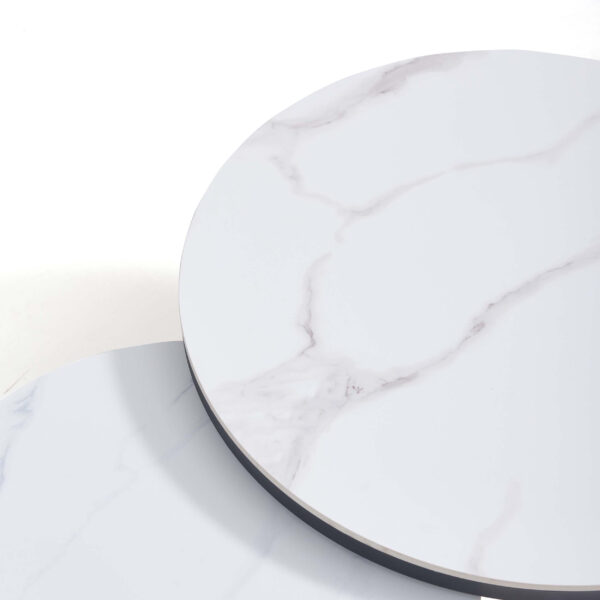 Jukka White Sintered Nesting Coffee Table Set - Image 6
