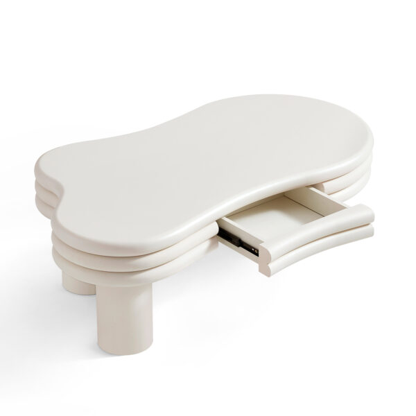 Altti 2-Piece CreamBlack Coffee Table Set - Image 2