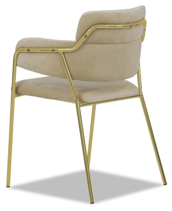 Emmiel Velvet Dining Chair with Gold Legs - Image 38