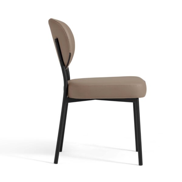 Choni Faux Leather Armless Chair - Image 8