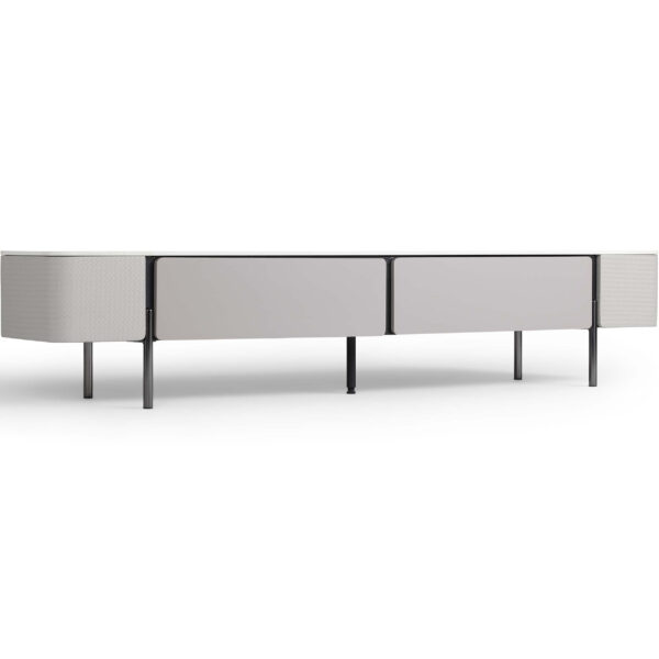 Higham Grey TV Console with Sintered Stone Top - Image 2