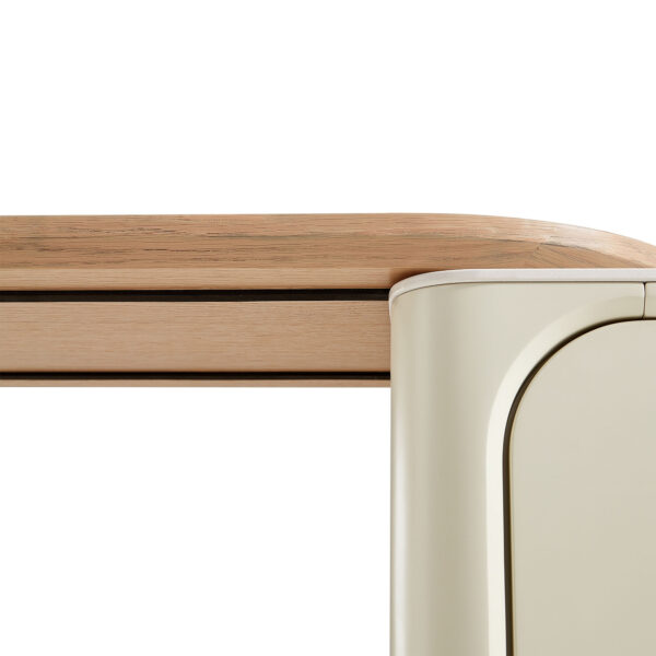 Wendell Extendable TV Console – Off-White Sintered Stone - Image 6