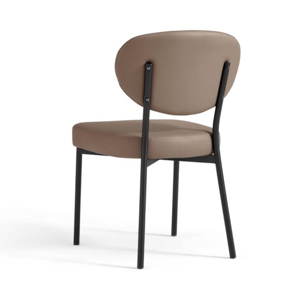 Choni Faux Leather Armless Chair - Image 7