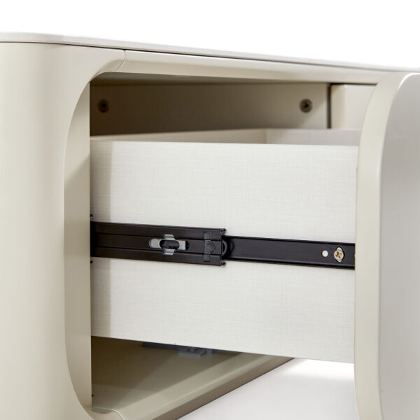 Wendell Extendable TV Console – Off-White Sintered Stone - Image 7