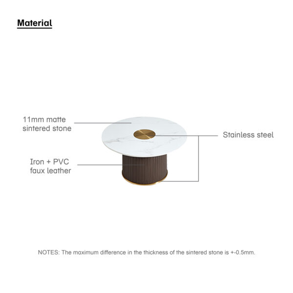 Baruch 0.7M Sintered Stone Coffee Table - Image 4