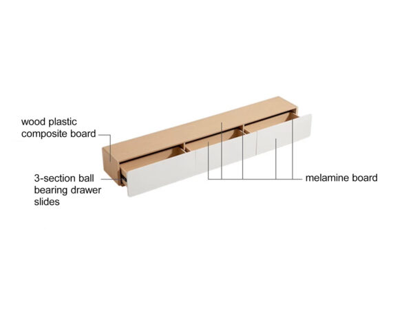 Ayelin TV Console (White/Natural) - Image 6