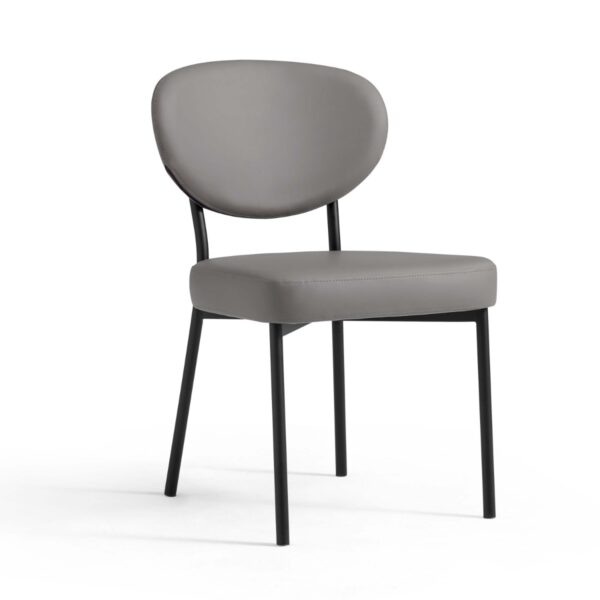 Choni Faux Leather Armless Chair - Image 2