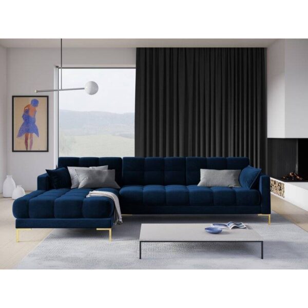 Montero Velvet L-Shape Sofa - Image 3
