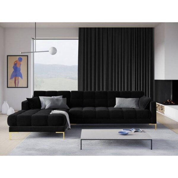 Montero Velvet L-Shape Sofa - Image 10