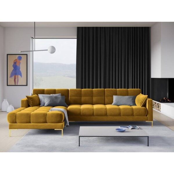 Montero Velvet L-Shape Sofa - Image 9