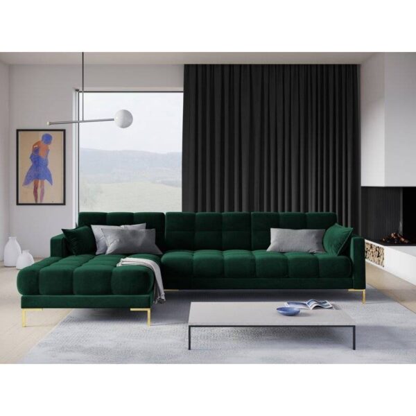 Montero Velvet L-Shape Sofa - Image 6