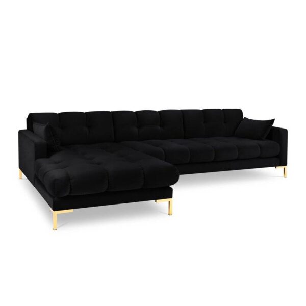 Montero Velvet L-Shape Sofa - Image 4
